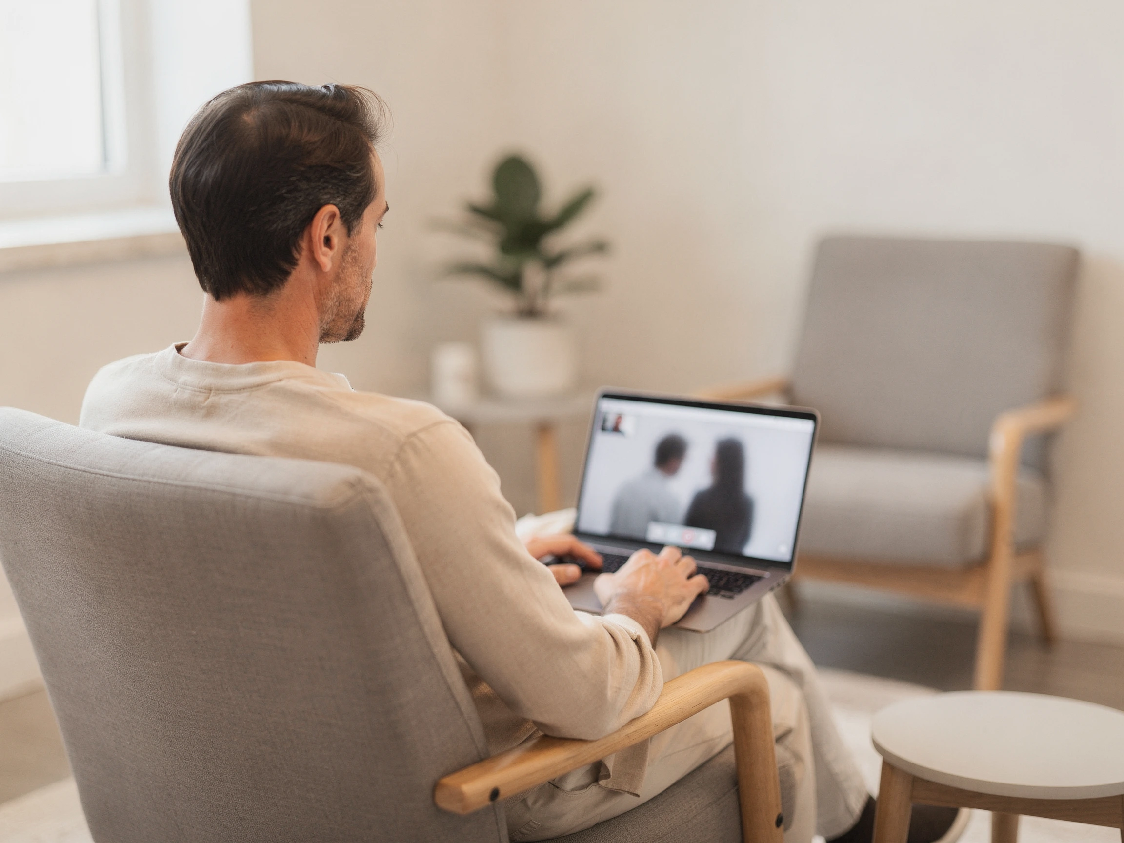 ADHD couples therapy online illustration